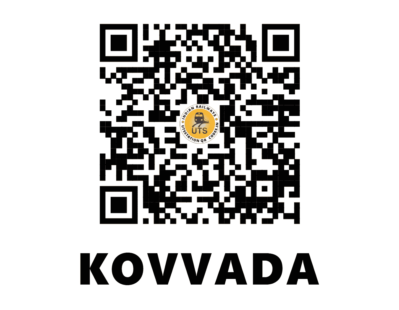 UTS QR Code for KOVVADA - KOVH (SC - ANDHRA PRADESH)